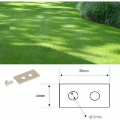 CYCLINGCOLORS 9x Lames De Robots Tondeuses + 9x écrous Compatible Avec HUSQVARNA Série Automower 35x18mm Acier Inoxydable -Tondeuse Et Accessoires Boutique 59087315 2