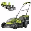 Pack RYOBI Tondeuse 18V Brushless RY18LMX37A-150 - 1 Batterie 3.0Ah High Energy - 1 Batterie 5,0 Ah - Chargeur Rapide 2 Pack RYOBI Tondeuse 18V Brushless RY18LMX37A-150 - 1 Batterie 3.0Ah High Energy - 1 Batterie 5,0 Ah - Chargeur Rapide -Tondeuse Et Accessoires Boutique 59498232 1