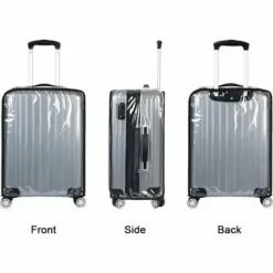 HEGUYEY Housse De Protection Pour Bagages,22 Pouces Housse Protection De Valise,Transparent PVC Couvertures De Valise Imperméable De Voyage Housse De Protection De Valise -Tondeuse Et Accessoires Boutique 59603787 3