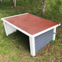 WILTEC Garage Carport Pour Un Robot Tondeuse Avec Un Toit Plat Et Un Film D’étanchéité 108x83x48cm -Tondeuse Et Accessoires Boutique 5978818 5