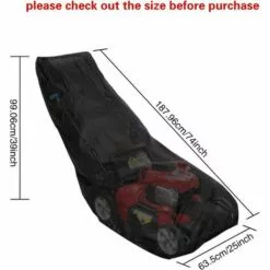 DENUOTOP Housse De Protection Pour Tondeuse Housse De Tondeuse à Gazon,Housse De Tondeuse 190T Avec Cordon De Serrage Et Sac De Rangement Pour Extérieur/intérieur,étanche, Anti-poussière,Anti-UV,187.96*99* 63.5 Cm -Tondeuse Et Accessoires Boutique 60006559 5