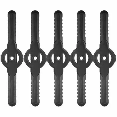HANBING Accessoires De Tondeuse à Gazon, Plastique, Jardin, Tonte, Pelouse, Tonte, Lames (noir 5pcs) 4 HANBING Accessoires De Tondeuse à Gazon, Plastique, Jardin, Tonte, Pelouse, Tonte, Lames (noir 5pcs) – Image 2