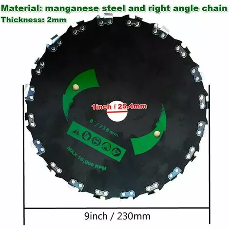 DECKON Chargeur De Lame De Tondeuse à Gazon 20 Dents 9 Pouces Débroussailleuse Lame De Scie Tête De Coupe Vitesse Maximale 10000 TR/Min Accessoires De Tondeuse à Gazon 4 DECKON Chargeur De Lame De Tondeuse à Gazon 20 Dents 9 Pouces Débroussailleuse Lame De Scie Tête De Coupe Vitesse Maximale 10000 TR/Min Accessoires De Tondeuse à Gazon – Image 2