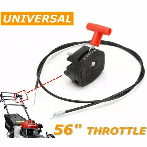 TOPHOMER Câble D'accélérateur 142cm /56 Inch Throttle Cable & Starter Levier Pour Tondeuse, Levier De Câble & D'Étranglement D'Accélérateur Contrôle Manipuler Pour Tondeuse À Gazon Debroussailleuse 4 TOPHOMER Câble D'accélérateur 142cm /56 Inch Throttle Cable & Starter Levier Pour Tondeuse, Levier De Câble & D'Étranglement D'Accélérateur Contrôle Manipuler Pour Tondeuse À Gazon Debroussailleuse – Image 2