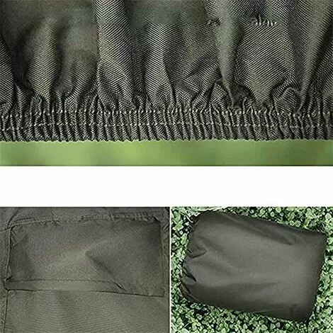 PESCE Housse De Tondeuse Autoportée, Imperméable, Robuste, Durable, Résistante Aux UV Et à L'eau Pour Tracteur De Jardin Autoporté à L'intérieur Et à L'extérieur (Color : Green, Size : 170x61x117cm) 6 PESCE Housse De Tondeuse Autoportée, Imperméable, Robuste, Durable, Résistante Aux UV Et à L'eau Pour Tracteur De Jardin Autoporté à L'intérieur Et à L'extérieur (Color : Green, Size : 170x61x117cm) – Image 4
