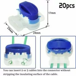 PESCE 20 Pièces Connecteur De Câble Remplis De Gel Résine, Connecteur Etanche, Colliers De Connexion Pour Jardin Extérieur La Tondeuse à Gazon Robotique -Tondeuse Et Accessoires Boutique 61284334 4