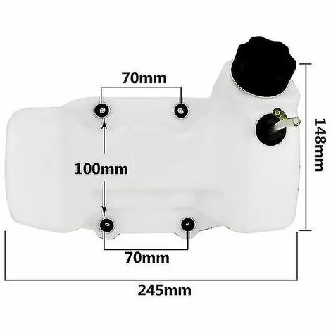 DONTODENT 40-5bl Débroussailleuse Tondeuse De Réservoir De Carburant Réservoir De Carburant Gaz Bouchon De Réservoir De Carburant 4 DONTODENT 40-5bl Débroussailleuse Tondeuse De Réservoir De Carburant Réservoir De Carburant Gaz Bouchon De Réservoir De Carburant – Image 2