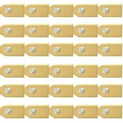 DONTODENT Lame De Tondeuse à Gazon En Acier Inoxydable Revêtue De Titane De 0,75 Mm + Vis 30 Pièces