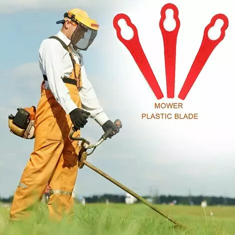 EINEMGELD 100 Pièces Jardin Pelouse Tondeuse Lames Plastique Accessoires De Tondeuse à Gazon Lames En Plastique Couteau De Rechange En Plastique Pour FRT18A FRT18A1 ART46155 FRT20A1 Accessoires 4 EINEMGELD 100 Pièces Jardin Pelouse Tondeuse Lames Plastique Accessoires De Tondeuse à Gazon Lames En Plastique Couteau De Rechange En Plastique Pour FRT18A FRT18A1 ART46155 FRT20A1 Accessoires – Image 2
