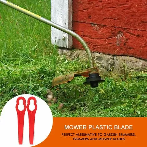 EINEMGELD 100 Pièces Jardin Pelouse Tondeuse Lames Plastique Accessoires De Tondeuse à Gazon Lames En Plastique Couteau De Rechange En Plastique Pour FRT18A FRT18A1 ART46155 FRT20A1 Accessoires 5 EINEMGELD 100 Pièces Jardin Pelouse Tondeuse Lames Plastique Accessoires De Tondeuse à Gazon Lames En Plastique Couteau De Rechange En Plastique Pour FRT18A FRT18A1 ART46155 FRT20A1 Accessoires – Image 3