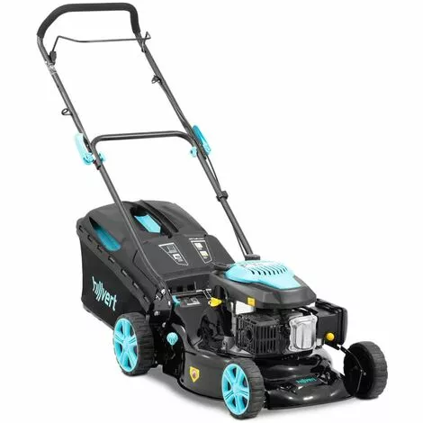 HILLVERT Tondeuse À Gazon Thermique Largeur / Hauteur Coupe 45,7 Cm / 25-75 Mm 3,3 KW - Noir, Rouge Vin 3 HILLVERT Tondeuse À Gazon Thermique Largeur / Hauteur Coupe 45,7 Cm / 25-75 Mm 3,3 KW - Noir, Rouge Vin