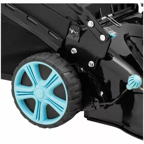 HILLVERT Tondeuse À Gazon Thermique Largeur / Hauteur Coupe 45,7 Cm / 25-75 Mm 3,3 KW - Noir, Rouge Vin 6 HILLVERT Tondeuse À Gazon Thermique Largeur / Hauteur Coupe 45,7 Cm / 25-75 Mm 3,3 KW - Noir, Rouge Vin – Image 4