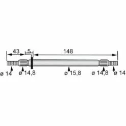 Axe De Palier MURRAY FGP010780 -Tondeuse Et Accessoires Boutique 61937355 2