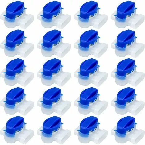 MEZHENG 20 PCS Connecteurs De Câble Remplis Des Résines, Raccord De Câble Étanche Borne à 3 Fils De Connexion Pour Robot Tondeuse Automower 3 MEZHENG 20 PCS Connecteurs De Câble Remplis Des Résines, Raccord De Câble Étanche Borne à 3 Fils De Connexion Pour Robot Tondeuse Automower