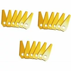 GroupM Carton écologique Doré Avec 18 Pièces De Lames De Tondeuse Robotique Pour Tondeuses à Gazon Automatiques