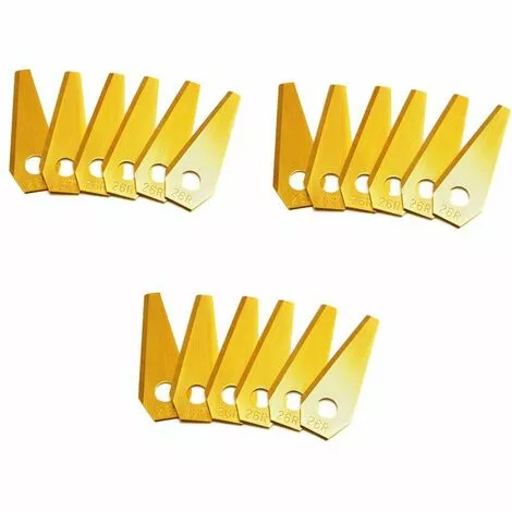 GroupM Carton écologique Doré Avec 18 Pièces De Lames De Tondeuse Robotique Pour Tondeuses à Gazon Automatiques 3 GroupM Carton écologique Doré Avec 18 Pièces De Lames De Tondeuse Robotique Pour Tondeuses à Gazon Automatiques