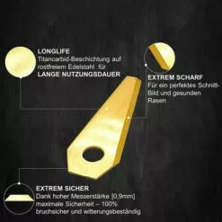 GroupM Carton écologique Doré Avec 18 Pièces De Lames De Tondeuse Robotique Pour Tondeuses à Gazon Automatiques 9 GroupM Carton écologique Doré Avec 18 Pièces De Lames De Tondeuse Robotique Pour Tondeuses à Gazon Automatiques -Tondeuse Et Accessoires Boutique 63894715 3