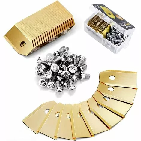 ARC-EN-CIéL Lame Robot Tondeuse , 30 Lames De Rechange Universelles Couteau De Rechange Adapté à Toutes Les Tondeuses à Gazon Robotiques Husqvarna Automower, Gardena, Yardforce 35*18*0.75mm,Arcenciél 3 ARC-EN-CIéL Lame Robot Tondeuse , 30 Lames De Rechange Universelles Couteau De Rechange Adapté à Toutes Les Tondeuses à Gazon Robotiques Husqvarna Automower, Gardena, Yardforce 35*18*0.75mm,Arcenciél