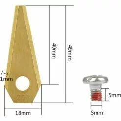 CARILLONSàVENT Carivent 30pcs Lames De Rechange Pour Bosch Titane Accessoires Pour Tondeuses Robot+ 30pcs Vis 8 CARILLONSàVENT Carivent 30pcs Lames De Rechange Pour Bosch Titane Accessoires Pour Tondeuses Robot+ 30pcs Vis -Tondeuse Et Accessoires Boutique 64142435 2