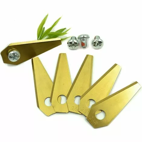 CARILLONSàVENT Carivent 30pcs Lames De Rechange Pour Bosch Titane Accessoires Pour Tondeuses Robot+ 30pcs Vis 7 CARILLONSàVENT Carivent 30pcs Lames De Rechange Pour Bosch Titane Accessoires Pour Tondeuses Robot+ 30pcs Vis – Image 5