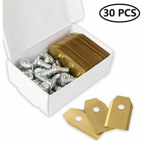 MONLY Lames En Acier Inoxydable De Tondeuse Robotique De Remplacement Pour Toutes Les Tondeuses Ă Gazon Robotis 30 Pices 3 MONLY Lames En Acier Inoxydable De Tondeuse Robotique De Remplacement Pour Toutes Les Tondeuses Ă Gazon Robotis 30 Pices
