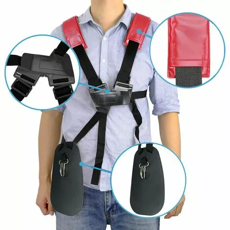MEZHENG Tondeuse à Bandoulière-tondeuse à Harnais Double épaule Avec Ceinture De Nylon Durable Adjuestable Pour Débroussailleuse Ou Gardenning Pour STIHL FS, Taille-bordures Série Km (Rouge) 7 MEZHENG Tondeuse à Bandoulière-tondeuse à Harnais Double épaule Avec Ceinture De Nylon Durable Adjuestable Pour Débroussailleuse Ou Gardenning Pour STIHL FS, Taille-bordures Série Km (Rouge) – Image 5