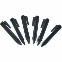 HEGUYEY Lot De 100 Crochets De Fixation Robot Tondeuse à Gazon Robot Tondeuse à Gazon Ancrage Au Sol Support De Câble Guide Ensemble D'accessoires Fixation Pour Fil Périmétrique Fil De Recherche Support De Câble Compatible