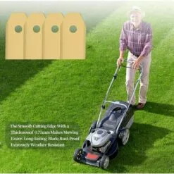 NAXUNNN Couteau Lame Titane 30pièces, Lame Robot Tondeuse à Gazon Avec Vis, Convient Aux Lames Tondeuse Robot De Différentes Marques Et Modèles, Pièces Et Accessoires Tondeuses à Gazon. -Tondeuse Et Accessoires Boutique 64520241 4