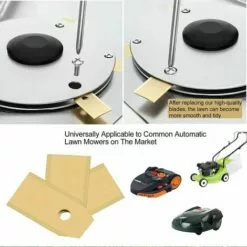 NAXUNNN Couteau Lame Titane 30pièces, Lame Robot Tondeuse à Gazon Avec Vis, Convient Aux Lames Tondeuse Robot De Différentes Marques Et Modèles, Pièces Et Accessoires Tondeuses à Gazon. -Tondeuse Et Accessoires Boutique 64520241 5