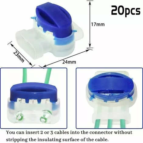 20 Pièces Serre-câbles Connecteur De Câble, Connecteur De Câble étanche Accessoires De Câble Polyvalents Avec Gel Pour Jardin Extérieur Et Tondeuse à Gazon Robot S'arêern 6 20 Pièces Serre-câbles Connecteur De Câble, Connecteur De Câble étanche Accessoires De Câble Polyvalents Avec Gel Pour Jardin Extérieur Et Tondeuse à Gazon Robot S'arêern – Image 4