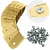 ZHUOXUAN 30 Lames De Rechange TITAN 0,75mm Pour Tondeuses-robots Husqvarna Automower Gardena - Jaune