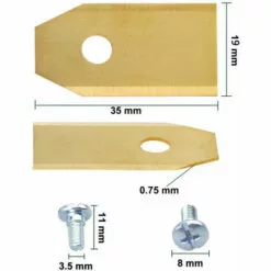 ZHUOXUAN 30 Lames De Rechange TITAN 0,75mm Pour Tondeuses-robots Husqvarna Automower Gardena - Jaune 9 ZHUOXUAN 30 Lames De Rechange TITAN 0,75mm Pour Tondeuses-robots Husqvarna Automower Gardena - Jaune -Tondeuse Et Accessoires Boutique 65490563 3
