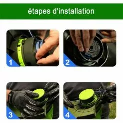 OSQI Lot De 6 Bobines De Rechange Pour Débroussailleuse Sans Fil Parkside PRTA 20-Li C3 IAN351753 -Tondeuse Et Accessoires Boutique 65500861 3