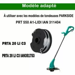 OSQI Lot De 6 Bobines De Rechange Pour Débroussailleuse Sans Fil Parkside PRTA 20-Li C3 IAN351753 -Tondeuse Et Accessoires Boutique 65500861 4