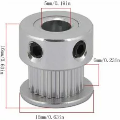 OSQI Lot De 10 Poulies Synchrones GT2 Avec 20 Dents D'imprimante 3D, Alésage 5 Mm, Largeur 6 Mm 9 OSQI Lot De 10 Poulies Synchrones GT2 Avec 20 Dents D'imprimante 3D, Alésage 5 Mm, Largeur 6 Mm -Tondeuse Et Accessoires Boutique 65502099 3