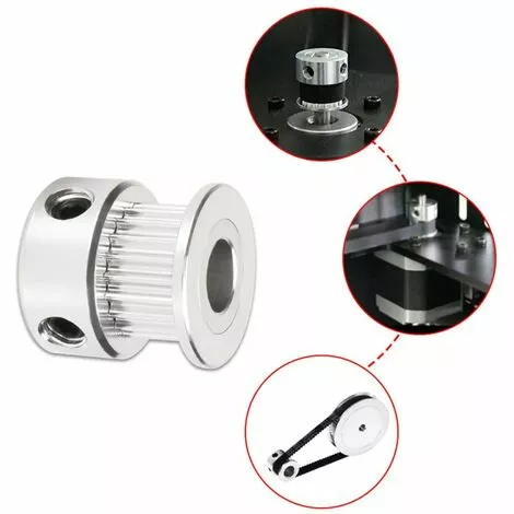 OSQI Lot De 10 Poulies Synchrones GT2 Avec 20 Dents D'imprimante 3D, Alésage 5 Mm, Largeur 6 Mm 7 OSQI Lot De 10 Poulies Synchrones GT2 Avec 20 Dents D'imprimante 3D, Alésage 5 Mm, Largeur 6 Mm – Image 5
