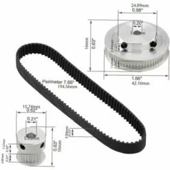 OSQI 2gt Roue Synchrone 20 60 Dents Alésage Poulie Synchrone En Aluminium GT2 Système De Poulie De Courroie De Distribution 11 OSQI 2gt Roue Synchrone 20 60 Dents Alésage Poulie Synchrone En Aluminium GT2 Système De Poulie De Courroie De Distribution -Tondeuse Et Accessoires Boutique 65502216 5