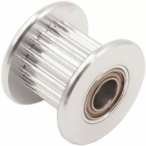 OSQI 2 GT GT2 Courroie Poulie De Renvoi En Aluminium 20 Dents Dent 3 Mm Alésage 5 Mm Pour Imprimante 3d Courroie De Distribution 6 Mm 10 Mm De Largeur (lot De 5 Pièces) (10 Mm - 20T - Alésage 5 Mm, Avec Dent 4 OSQI 2 GT GT2 Courroie Poulie De Renvoi En Aluminium 20 Dents Dent 3 Mm Alésage 5 Mm Pour Imprimante 3d Courroie De Distribution 6 Mm 10 Mm De Largeur (lot De 5 Pièces) (10 Mm - 20T - Alésage 5 Mm, Avec Dent – Image 2
