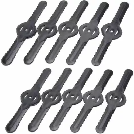 OSQI Têtes De Lame De Coupe-herbe De Rechange Lames De Débroussailleuse Pour Tondeuse à Gazon Têtes De Lame Désherbant(Lame En Plastique X 10) 3 OSQI Têtes De Lame De Coupe-herbe De Rechange Lames De Débroussailleuse Pour Tondeuse à Gazon Têtes De Lame Désherbant(Lame En Plastique X 10)