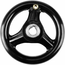 OSQI Volant à Main - Volant à Main Rond Noir à 3 Rayons En Plastique Avec Poignée Rotative Pour Fraiseuse De Tour 12 * 100 Mm -Tondeuse Et Accessoires Boutique 65504897 5