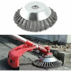 DONTODENT Roue En Fil D'acier Tondeuse à Gazon Tête De Coupe-herbe Brosse à Mauvaises Herbes Outil De Jardin Coupe-herbe Brosse Fil D'acier 8 Pouces -Tondeuse Et Accessoires Boutique 65607554 3