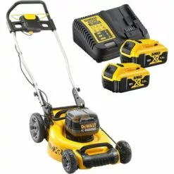 DeWALT DCMW564P2 Tondeuse à Gazon Sans Fil Brushless 18V - 2 X 5Ah Li-ion - 48cm 55L