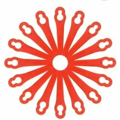 HELLO KITTY BAIN 50pcs Lames De Rechange Pour Tondeuse à Gazon Lames De Tondeuse à Gazon En Plastique Lames De Tondeuse à Gazon En Plastique