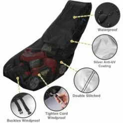 FUHUIDATRADING Housse Pour Tondeuse à Gazon, 193 X 64 X 112 Cm, Oxford 210D, Imperméable, Anti-UV, Anti-poussière, Résistant Aux Intempéries Pour Tracteur-tondeuse Avec Cordon De Serrage Et Sac De Transport -Tondeuse Et Accessoires Boutique 65634274 4