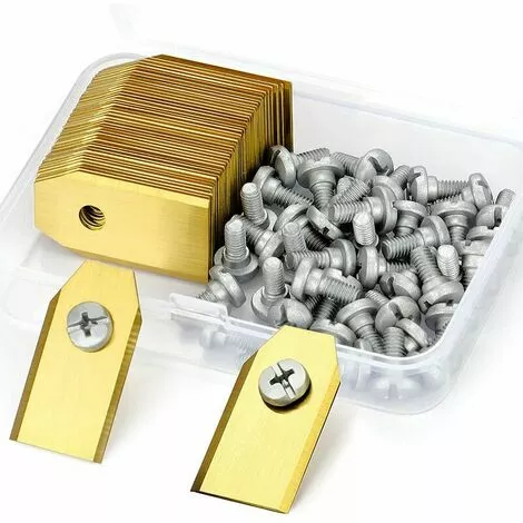 Fei Yu 30 Lames De Rechange Pour Husqvarna / Automower / Gardena / Yardforce Robot Tondeuse, Lames De Couteau En Titane - Lames De Rechange(3 G - 0,75 Mm)-Accessoire De Rechange - Avec Vis 3 Fei Yu 30 Lames De Rechange Pour Husqvarna / Automower / Gardena / Yardforce Robot Tondeuse, Lames De Couteau En Titane - Lames De Rechange(3 G - 0,75 Mm)-Accessoire De Rechange - Avec Vis