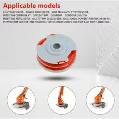 DONTODENT Bobine De Ligne De Rechange Pour Débroussailleuse, Bobine D'alimentation Automatique De 1,5 Mm Et Bobines De Rechange Pour Débroussailleuse à Double Ligne Compatible Avec Flymo Fly021 (4) Bett -Tondeuse Et Accessoires Boutique 66134308 4