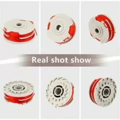 DONTODENT Bobine De Ligne De Rechange Pour Débroussailleuse, Bobine D'alimentation Automatique De 1,5 Mm Et Bobines De Rechange Pour Débroussailleuse à Double Ligne Compatible Avec Flymo Fly021 (4) Bett -Tondeuse Et Accessoires Boutique 66134308 5