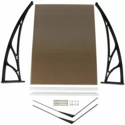 OOBEST Garage Pour Robots Tondeuses, Protection Anti-UV, Résistant Aux Intempéries, 100*78*50cm, Polycarbonate, Marron -Tondeuse Et Accessoires Boutique 66368973 4