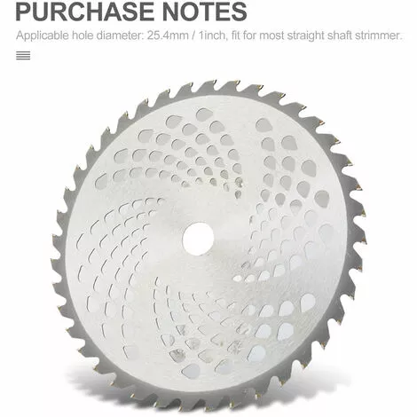 LIFCAUSAL Tête De Tondeuse Lame De Coupe Tête De Tondeuse à Gazon Extérieure En Alliage Outil De Mangeur De Tête De Tondeuse Pour Remplacement De Tondeuse à Gazon à Arbres Droits 80T 0.4 6 LIFCAUSAL Tête De Tondeuse Lame De Coupe Tête De Tondeuse à Gazon Extérieure En Alliage Outil De Mangeur De Tête De Tondeuse Pour Remplacement De Tondeuse à Gazon à Arbres Droits 80T 0.4 – Image 4
