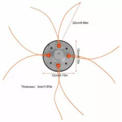 LIFCAUSAL Tête De Fixation Universelle Pour Débroussailleuse Charge Facile Pour Débroussailleuse Weed Eater Whipper -Tondeuse Et Accessoires Boutique 66372969 4